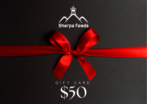 Sherpa Foods Gift Card - Valid for Website Purchases Only!