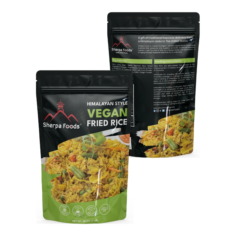Shrepa Rice Himalayan Style Vegan Fried Rice - (12g protein per serving) – Sherpa Foods