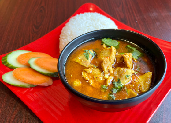 Nepalese Beef Curry with White Rice  (SB)